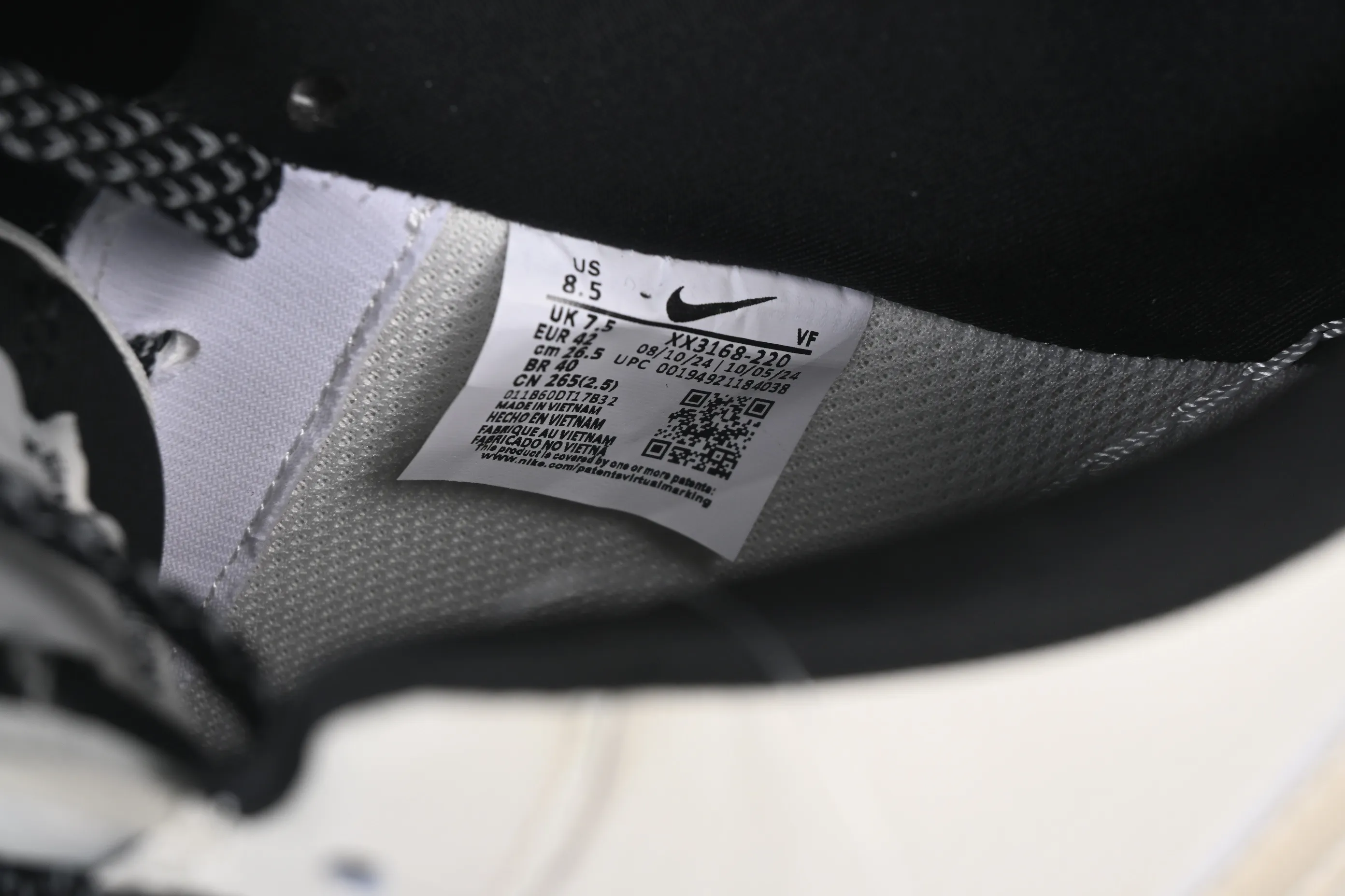 All categories Nk Air Force 1 Air Force series Nk Air Force 1 Low Air Force low top Nike Air Force 1'07 Low Supreme co-branded beige and black edge Air Force 1 low top casual sneakers XX3168-220